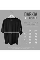 Darkia Maledictory Özel Tasarım Çift Taraf Baskılı Oversize Unisex Tişört