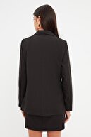 TRENDYOLMİLLA Siyah Düğmeli Blazer Ceket TWOAW21CE0272
