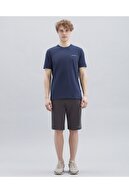 Skechers M New Basics Crew Neck T-Shirt Erkek Lacivert Tshirt - S212910-410