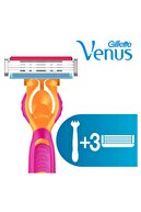 Gillette Venüs Gillette Venüs simply Venus3 Tıraş Makinesi 3 Yedek Tıraş Bıçağı