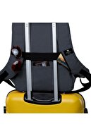 My Valice Smart Bag Galaxy Usb Şarj Girişli Notebook Sırt Çantası Füme