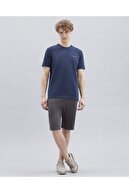 Skechers M New Basics Crew Neck T-Shirt Erkek Lacivert Tshirt - S212910-410