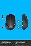 logitech M330 Sessiz Kablosuz Optik Mouse - Siyah