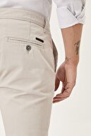 Altınyıldız Classics Erkek Taş Kanvas Slim Fit Dar Kesim Yan Cep %100 Pamuk Chino Pantolon