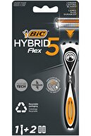 Bic Flex 5 Sistem Tıraş Bıçağı 1 Sap + 6 Yedek Kartuş Ve Tıraş Çantası