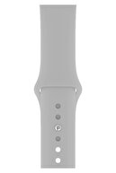 Fibaks Apple Watch 44mm A+ Yüksek Kalite Spor Klasik Silikon Kordon