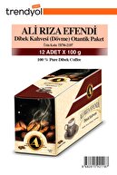 Ali Rıza Efendi Dibek Kahvesi (dövme) - Otantik Paket / Lüks Stant Kutu 12 Adet X 100 Gr Tr786-21347