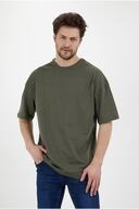 بسته آماده Unisex 5 Pack مشکی - سفید - خاکستری - آبی دریایی - تی شرت خاکی اورسایز-thumb