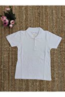 ZERDALİFE Erkek Çocuk Beyaz Yakalı Kısa Kollu T-shirt 0001933