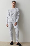Penti Açık Gri Penguins Pijama Takımı