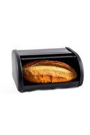 Porsima Sürgülü Ekmek Kutusu Siyah