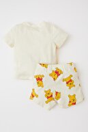 Defacto Erkek Bebek Winnie The Pooh Lisanslı Regular Fit Pamuklu Kısa Kollu Tişört Şort Pijama Takım