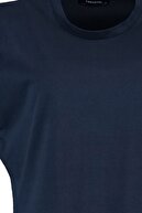 TRENDYOLMİLLA Lacivert Kolsuz Basic Örme T-Shirt TWOSS20TS0021