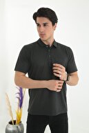 تی شرت جیبی یقه پولو مردانه با آستین کوتاه سایز بزرگ-thumb