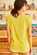 تی شرت خفاشی زیر بغل زرد زنانه TSH-19000330-thumb
