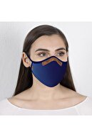 VİROUTMASK Giyilebilir Tasarım Bez Maske -kadın- Optik Desen