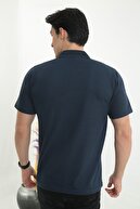 تی شرت جیبی یقه پولو مردانه با آستین کوتاه سایز بزرگ-thumb