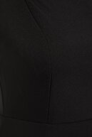 TRENDYOLMİLLA Siyah Yırtmaçlı Elbise TWOSS19BB0216