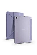 Fibaks Samsung Galaxy Tab S6 Lite P610 Uyumlu Kalem Bölmeli Pu Deri Arkası Yumuşak Koruyucu Silikon Kılıf