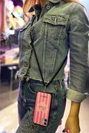 طلسم بند گردنی مشکی ترند تلفن سازگار با تمام قاب ها-thumb