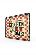Decovetro My Kitchen Heart Görünümlü | Cam Kesme Tahtası - Kesim Tablası | 20 X 30 Cm