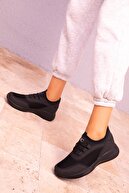 Soho Exclusive Siyah-Siyah Kadın Sneaker 15226