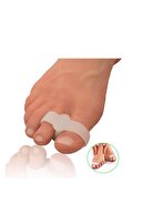 غلتک جداکننده انگشت شست پا 2 انگشتی حلقه سیلیکونی جداکننده انگشت شست کالوس محافظ بونیون-thumb