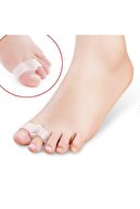 غلتک جداکننده انگشت شست پا 2 انگشتی حلقه سیلیکونی جداکننده انگشت شست کالوس محافظ بونیون-thumb