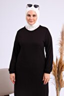 Ferace Kadın Büyük Beden Viskon Uzun Tunik Yazlık