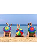 eleven market Beyaz Lastikli Plaj Yazlık Kafa Şemsiyesi Güneşten Korunmak Için Şapka Şemsiye Güneş Koruyucu