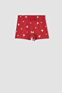 Defacto Kız Çocuk Disney Mickey & Minnie Lisanslı Regular Fit Kısa Kollu Şortlu Pijama Takım