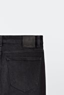 Massimo Dutti Kadın Siyah Orta Bel Skinny Fit Jean 05081729