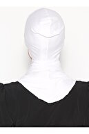 Ecardin Boyunluklu Hijab Bone - Beyaz -
