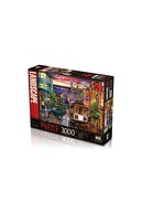 Ks Games 3000 Parça Puzzle - Sunset In San Francisco - David Maclean -
