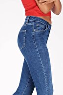 Addax Kadın Kot Rengi Orta Bel Pantolon Pn5799 - Pnr ADX-0000016979
