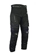 Prosev Erkek Siyah Titanyum Korumalı Kışlık Motosiklet Pantolonu