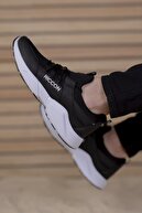 Riccon Unisex Siyah Beyaz  Sneaker