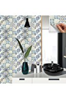 Tink Kendinden Yapışkanlı Banyo Mutfak Kaplama Retro Desenli Pvc Karo 30x30 Cm (56 ADET) 5m2