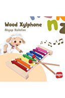 Wooden Toys Eğitici Ahşap Ksilofon 8 Nota 8 Ton 25 Cm 8 Tuşlu Sesli Selefon Oyuncak Klısıfon312741241