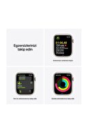 Apple Watch Seri 7 45mm GPS Yıldız Işığı Alüminyum Kasa ve Yıldız Işığı Spor Kordon - MKN63TU/A
