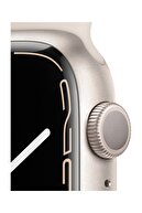 Apple Watch Seri 7 45mm GPS Yıldız Işığı Alüminyum Kasa ve Yıldız Işığı Spor Kordon - MKN63TU/A