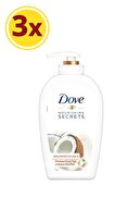Dove Hindistan Cevizi & Badem Sütü Özlü Nemlendirici Sıvı Sabun 500 ml x 3 Adet