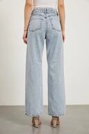 لباسشویی زنانه Halsey Blue Snow Wash فاق بلند جین جین گشاد - شلوار گشاد-thumb