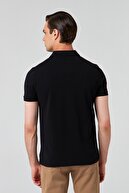D'S Damat Polo Yaka T-shirt (REGULAR FİT) Siyah Renk % 100 Pamuk