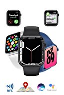 Smart Watch 7 M7 Max Watch 2022 Yeni Akıllı Saat Bluetooth Çağrı Konum Takip Siri Nfc Android Ios.