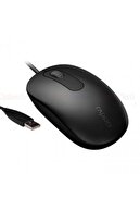 Rapoo N200 1600dpı Her Iki El Ile Kullanılabilir Usb Siyah Mouse