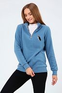 Store Kadın Selanik Outdoor Yarım Fermuarlı Sweatshirt Nakış Işlemeli Günlük Spor Sweatshirt
