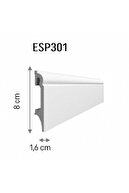 VOX Espumo Suya Dayanıklı Süpürgelik 8 Cm - Beyaz - Esp301