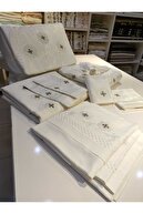 ست توری سوزنی، روکوکو، پیکه دوزی و روکش لحاف دست ساز-thumb