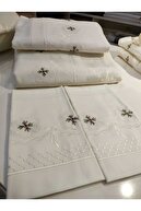 ست توری سوزنی، روکوکو، پیکه دوزی و روکش لحاف دست ساز-thumb